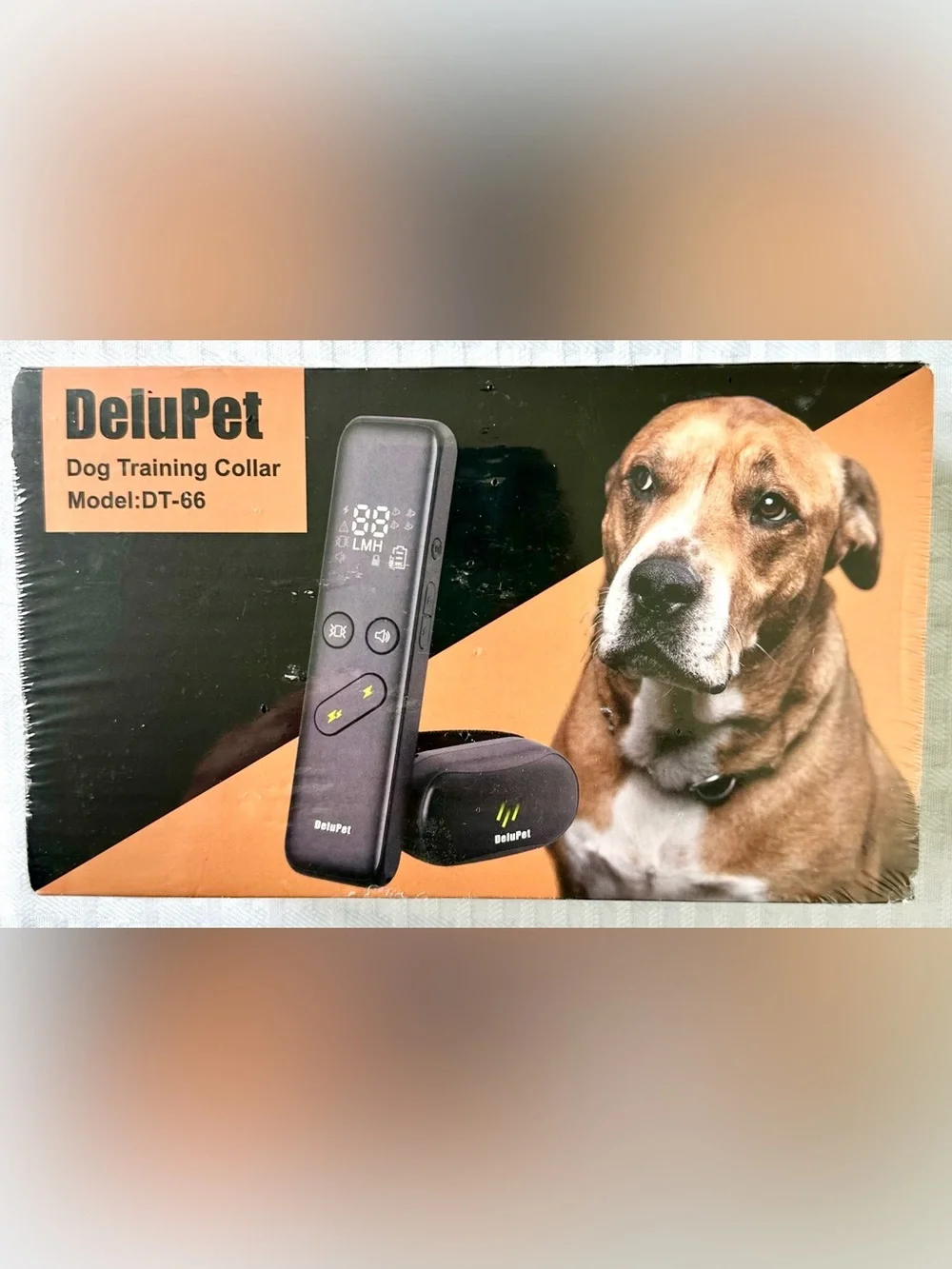 DeluPet DT-66 Dog Training Collar Rechargeable Remote Beep Vibration Shock New